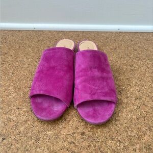 M. Gemi Pink Suede Slides